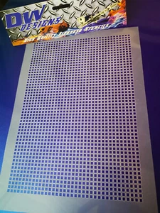 carbon fibre effect mylar airbrush art craft stencil - Picture 1 of 1