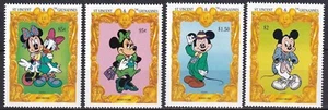 DISNEY St Vincent Yvert 2080/83 65th Anniv. Mickey (2) - Picture 1 of 1