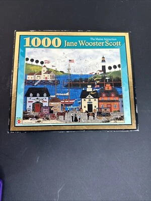Raro rompecabezas Jane Wooster Scott 1000 piezas The Maine Attraction 2003 nuevo sellado Foto 1 de 4