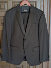 HUGO BOSS H-Huge Slim Fit 100% Wool Black Tuxedo, Size 38 S, 34" Waist