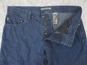 John Varvatos Jeans Mens 31R Blue Denim Slim Straight Fit Dark Wash Retro 32x28 - Picture 1 of 15