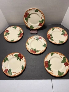 VINTAGE FRANCISCAN APPLE PATTERN PLATES - SET OF 6 - Picture 1 of 7