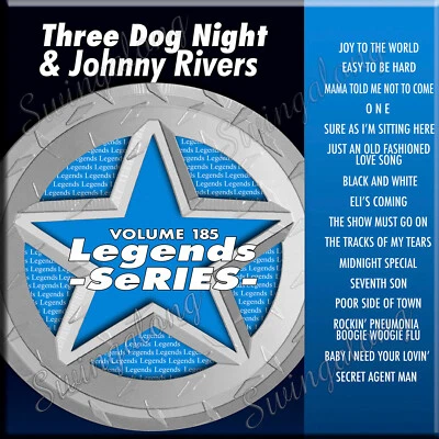 CD+G VOL-185 KARAOKE SERIE JOHNNY RIVERS LEGEND THREE DOG NIGHT NUEVO EN PLÁSTICO Foto 1 de 2