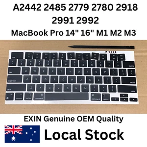 MacBook Pro 14 16 A2442 2485 2779/80 2918 2991/2 Keyboard Keycaps Key Full Set - Picture 1 of 4