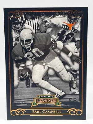 Earl Campbell 2008 Press Pass Legends Bronze #86 /999 Insert A3 - Image 1 of 2