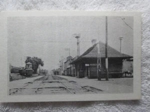 Milwaukee Road Train Depot, Bangor, Wisconsin Reproduction C. 1915 Postcard - Picture 1 of 2