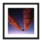 Simons Miltary USA USAF C-141 Starlifter Aircraft Photo Square Framed Art 9X9 In