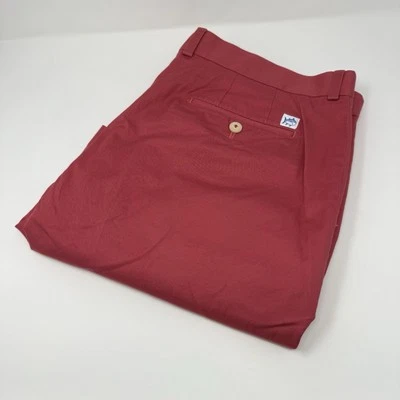 Southern Tide Men's Chino Shorts Red/Salmon Flat Front Cotton Twill Size 40 - Image 1 of 4