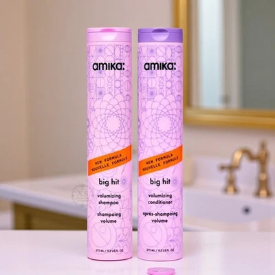Amika BIG HIT Volumizing Shampoo & Conditioner 9.2 oz Duo Set / New FREE SHIPPIN - Image 1 of 2