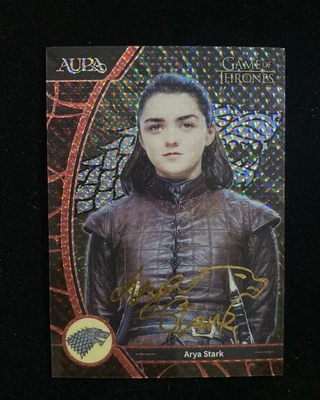 2025 Kakawow Aura Game Of Thrones Dual-Sided House Arya Stark Auto 116/125 n11 - Image 1 of 4