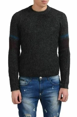 Prada Men's Mohair Wool Crewneck Gray Sweater US XS IT 46 - Image 1 of 4