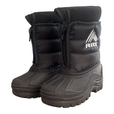 RBX Snow Boots, Winter Boots, Black, Size 7 Toddler - Image 1 of 4