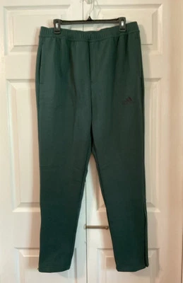 Pantalones deportivos ADIDAS de lana con logotipo bordado verde talla L con cremallera cónica para hombre Foto 1 de 4