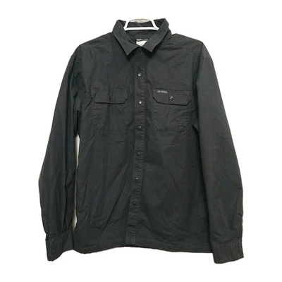 Columbia Men's Size Medium Shirt Snap Button Long Sleeve Canvas Front Pocket(#F1 - Image 1 of 4