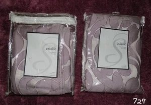 Par de cortinas oscuras con panel de bolsillo Estelle Rod 55"W x 84"H - Imagen 1 de 6