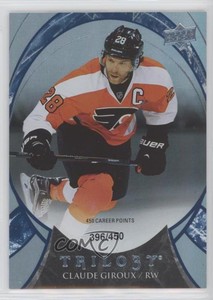 2015-16 Upper Deck Trilogy Career Stats Blue Rainbow Foil /450 Claude Giroux #66