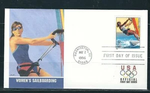 US SC # 3068h Olympic Games - Women's Sailboarding - FDC. Fleetwood Cachet. - Picture 1 of 1