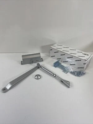 Automatic Door Closer Adjustable Heavy Duty Aluminum Hydraulic Silver - Image 1 of 4