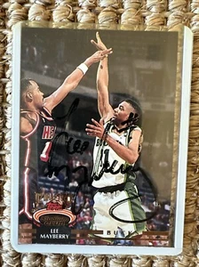 Lee Mayberry Signed Card Arkansas Razorbacks Milwaukee Bucks - Picture 1 of 1