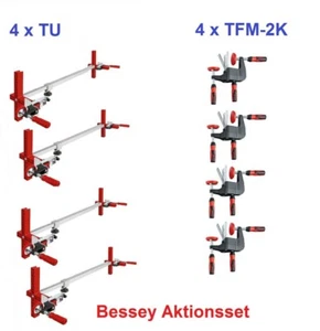 BESSEY Türfutterstrebe TU 4 Stück + Türfutterrichtzwinge TFM-2K 4 Stück - Bild 1 von 4