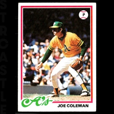 1978 Topps - Joe Coleman #554 Oakland Athletics ⚾ Baseball Card - Image 1 of 3