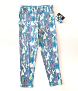 ID Ideology Girls Size XL 2-Piece Leggings & Scrunchy Set Painter Butterfly Blue - Picture 1 of 5