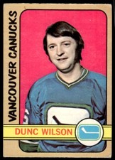 1972-73 O-Pee-Chee . Dunc Wilson Vancouver Canucks #18 R12