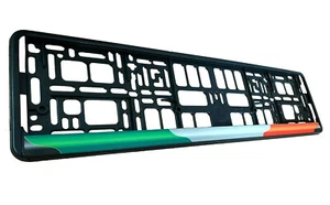 Italian Flag European Euro License Number Plate Holder Frame Car Tag Italy  - Picture 1 of 2