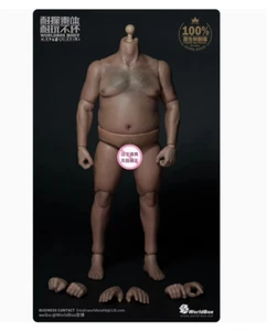 Worldbox Male Durable Fat Body Doll Model Action Figure AT018 1/6 Scale For 12" - Picture 1 of 10