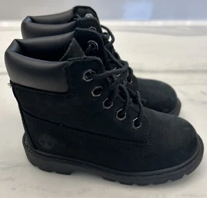 Little Kid's Timberland 6 In. Premium Boot Black - 10810 A7025 - Picture 1 of 4