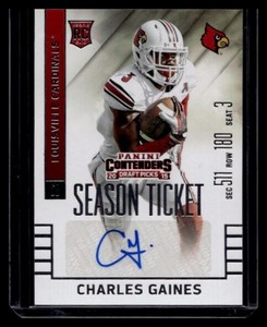 2015 Panini Contenders Draft Picks #164 Charles Gaines  RC Auto Rookie Auto