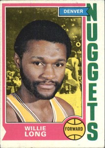 1974-75 Topps #202 Willie Long NUGGETS VG/EX G26812 - VG-EX