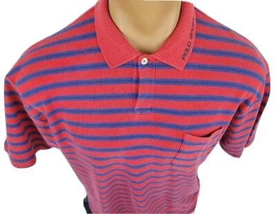 Men's VTG Polo Sport Ralph Lauren Spellout Collar Pocket Short Sleeve Shirt Sz L - Изображение 1 из 4