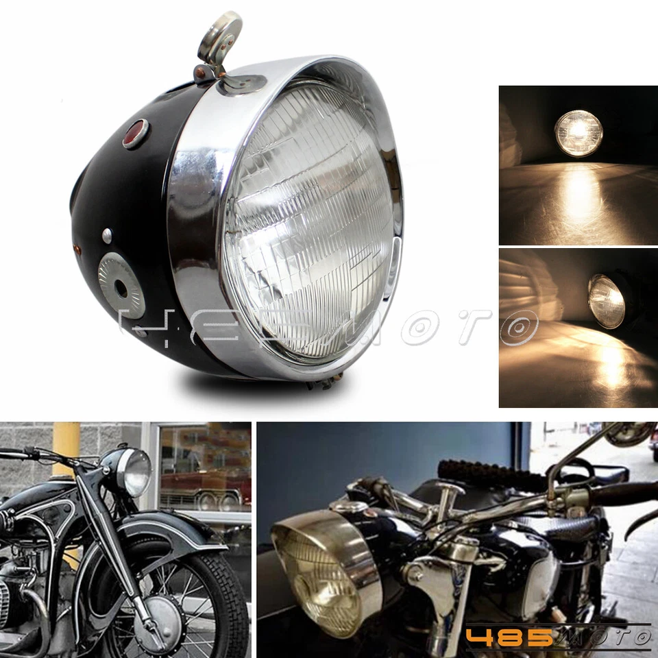 7'' Headlight Headlamp for BMW R12 R71 R75 M1 M-72 MW R25 Ural Dnepr Front Lamp - Image 1 of 4