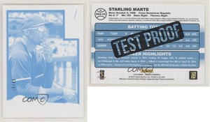 2016 Panini Donruss 1982 Design Test Proof Cyan /49 Starling Marte #D82-33