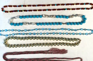 Vintage Lot of 5 Necklaces - Picture 1 of 6