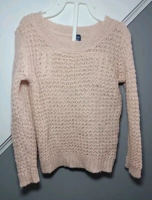 Suéteres Top Tejido Baby Gap Niñas Talla 4T Rosa Beige Manga Larga Lana y Mohair Foto 1 de 4
