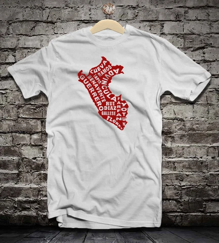 Peru Map soccer players World cup Russia 2018 t shirt jersey camiseta Cover