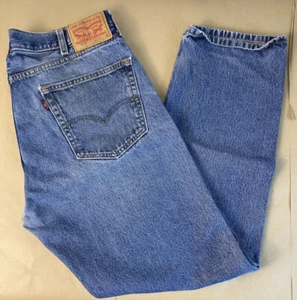 Men's LEVIS Denim Jeans 505 38 X 32 for Crafts, Sewing, Salvage Projects - Picture 1 of 6