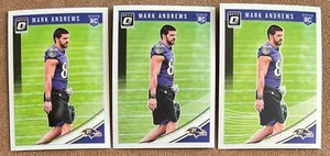 Mark Andrews 2018 Donruss Optic Rookie #121 Lot of 3 Cards Baltimore Ravens NFL - Picture 1 of 2