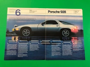 1980 1981 PORSCHE 928 VINTAGE ORIGINAL PRINT AD ADVERTISEMENT PRINTED 2 PAGE - Picture 1 of 1