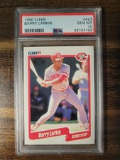 Barry Larkin 1990 Fleer PSA 10 #423 Pop 12