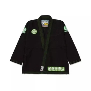 New Arrival Shoyoroll Jiu Jitsu Uniform Hunting Player 450 GSM Black BJJ Gi A1 - Bild 1 von 8