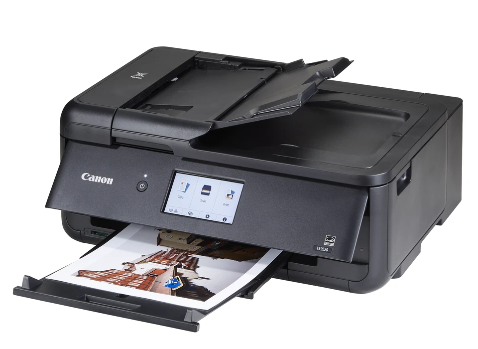 Canon PIXMA TS9520a Wired & Wireless Inkjet Multifunction Printer - Color - Image 1 of 1