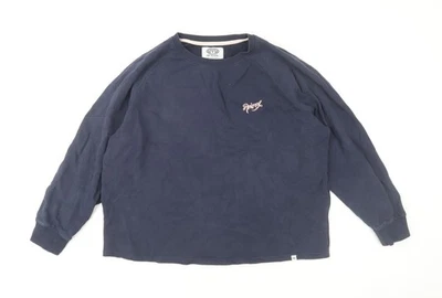 Animal Womens Navy Blue Crew Neck Pullover Sweatshirt Size 14 - Image 1 of 4