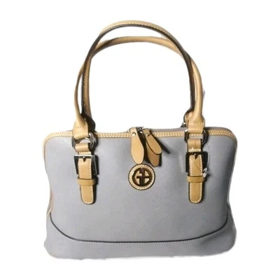 Giani Bernini Satchel Bag Light Blue Saffiano Dome Handbag - Image 1 of 4