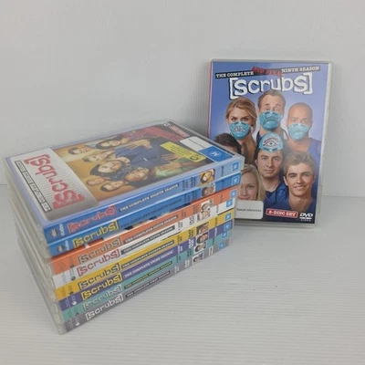 Scrubs - Serie Completa Temporadas 1-9 (1 2 3 4 5 6 7 8 9, DVD Región 4 2x SELLADO) Foto 1 de 4