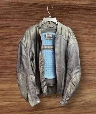 PowerTrip Gauge Mesh Motorcycle Jacket Black Mens /CE Armor Size XL - Image 1 of 4