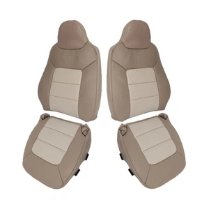 4Pcs Front Seat Cover Accessories Tan For Ford Expedition Eddie Bauer 2003-2006 - Picture 1 of 15