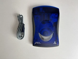 Iomega Zip 250 External USB Powered Disk Drive Z250USBPCMBP w/ USB Cable TESTED - Afbeelding 1 van 9